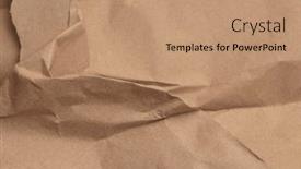  Presentation with old crumpled paper - Presentation theme featuring scrapbook-beige-crumpled-package-old background and a coral colored foreground