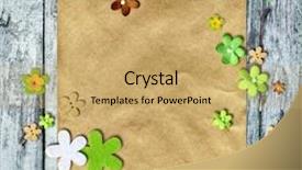  Presentation with scrapbooking - Cool new slide deck with scrapbook - scrapbooking background - flowers backdrop and a yellow colored foreground