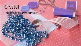  Presentation with scrapbooking - Amazing presentation theme having scrapbooking craft materials on bright background backdrop and a coral colored foreground