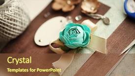  Presentation with scrapbooking - PPT layouts consisting of scrapbooking greeting card background and a tawny brown colored foreground