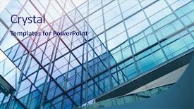  Presentation with architecture glass - Cool new presentation theme with scraper - architecture details modern building glass backdrop and a sky blue colored foreground