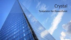  Presentation with london - Amazing slide deck having scraper - shard london uk low angle backdrop and a light blue colored foreground