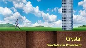  Presentation with career - Slide set consisting of scrappers - career trap background and a tawny brown colored foreground