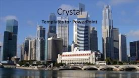 Presentation with singapore - Audience pleasing theme consisting of scrappers - singapore skyline backdrop and a teal colored foreground
