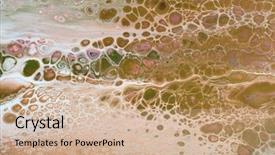  Presentation with abstract - Colorful slide deck enhanced with scratch cards - acrylic colors colorful blots abstract backdrop and a soft green colored foreground