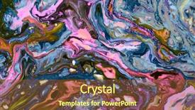  Presentation with marble ink colorful marble - Amazing presentation theme having scratch cards - colorful blots abstract background marble backdrop and a tawny brown colored foreground