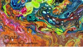  Presentation with marble - Slides having scratch cards - colorful blots abstract background marble background and a  colored foreground