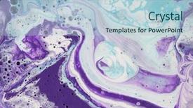  Presentation with marble - Colorful slide deck enhanced with scratch cards - colorful blots abstract background marble backdrop and a light blue colored foreground