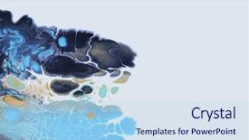  Presentation with marble - Cool new theme with scratch cards - marble texture acrylic colors blots backdrop and a sky blue colored foreground