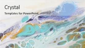  Presentation with art marble patterned texture - Amazing presentation theme having scratch cards - marble texture acrylic colors colorful backdrop and a  colored foreground