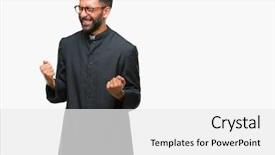  Presentation with catholic - Cool new presentation with screaming for success celebration backdrop and a  colored foreground