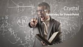  Presentation with teacher - Audience pleasing theme consisting of screaming teacher backdrop and a gray colored foreground