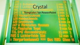  Presentation with airport timetable - Cool new presentation theme with screen of arrivals and departure backdrop and a yellow colored foreground