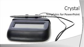  Presentation with touch screen - Audience pleasing presentation design consisting of screen point-of-sale signature backdrop and a white colored foreground