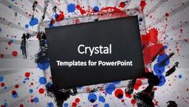  Presentation with black hand - Slides enhanced with screen printing - black copy space with black background and a dark gray colored foreground