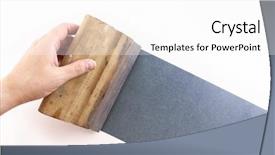  Presentation with photo - Audience pleasing theme consisting of screen printing - photo of blue silkscreening backdrop and a white colored foreground