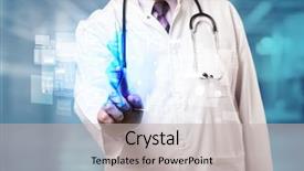  Presentation with biology - Presentation theme consisting of screen with biology and genetic background and a light gray colored foreground