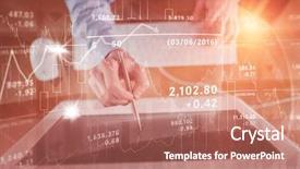  Presentation with stop violence against women - Slides featuring screen with pen against stock background and a coral colored foreground