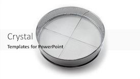  Presentation with net - Slide deck featuring screening-a-chrome-sieve background and a light gray colored foreground