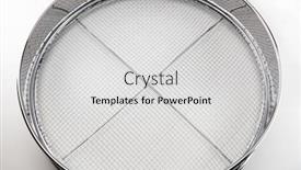  Presentation with elements - Cool new theme with screening-a-chrome-sieve backdrop and a light gray colored foreground