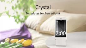  Presentation with retail smart phone shopping - Colorful slide set enhanced with screensaver - smart phone with stand backdrop and a lemonade colored foreground