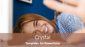  Presentation with cheerful - Slides featuring screenshot-of-a-cheerful-happy background and a red colored foreground