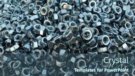  Presentation with nuts - Cool new presentation with screw-nuts-huge-pile backdrop and a ocean colored foreground