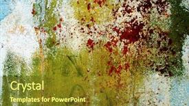  Presentation with surface areas and volumes - Presentation theme with screw plate background - rusty metal surface background and a  colored foreground