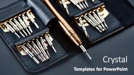  Presentation with bits - Beautiful presentation featuring screwdriver-and-set-of-replaceable backdrop and a tawny brown colored foreground