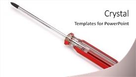  Presentation with home wrench screwdriver - Colorful PPT theme enhanced with screwdriver backdrop and a white colored foreground