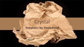  Presentation with black paper - Slide deck featuring screwed-up-paper-on-black background and a coral colored foreground