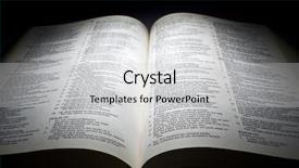  Presentation with scripture - PPT theme enhanced with scripture - one open bible on table background and a light gray colored foreground