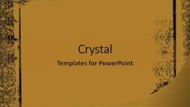  Presentation with scroll - PPT theme with scroll grunge album artwork background and a gold colored foreground