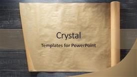  Presentation with scroll paper - Colorful PPT theme enhanced with scroll of brown paper backdrop and a coral colored foreground