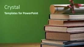  Presentation with scroll - Slide set enhanced with scroll-of-certificate-on-top background and a forest green colored foreground