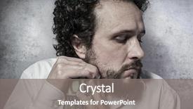  Presentation with saving - Presentation theme with scrooge - penny-pinching stingy businessman saving money background and a gray colored foreground