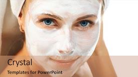  Presentation with professional - Presentation theme having scrub brush - portrait of a styled professional background and a coral colored foreground