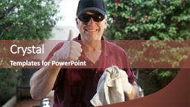  Presentation with country around the word - Slide set featuring scrub rub - professional window cleaner uses background and a red colored foreground