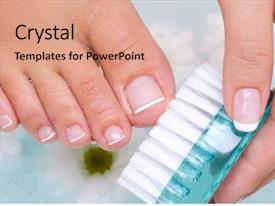 Scrub Rub Young Woman Washes And Cleans PPT template 38 | CrystalGraphics