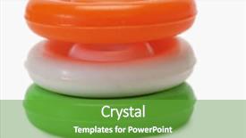  Presentation with indian flag - Amazing slide deck having scrubbers representing indian flag colors backdrop and a  colored foreground