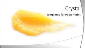  Presentation with logos sample - Beautiful slide set featuring scrubs - sample of lemon scrub isolated backdrop and a white colored foreground