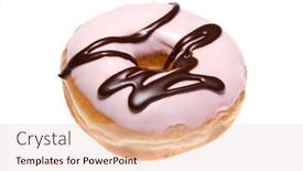  Presentation with bakery - Cool new slide deck with scrumptious-icing-coated-donut-fresh backdrop and a lemonade colored foreground