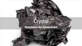  Presentation with black paper - Presentation consisting of scrunched up papper ball - screwed up piece of black background and a  colored foreground