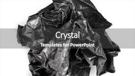  Presentation with black paper - Amazing slide deck having scrunched up papper ball - screwed up piece of black backdrop and a  colored foreground