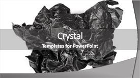  Presentation with black paper - Presentation featuring scrunched up papper ball - screwed up piece of black background and a  colored foreground