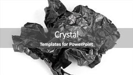  Presentation with black paper - Cool new presentation theme with scrunched up papper ball - screwed up piece of black backdrop and a  colored foreground