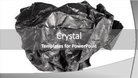  Presentation with piece of the pie - PPT layouts enhanced with scrunched up papper ball - screwed up piece of black background and a  colored foreground