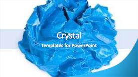  Presentation with piece of the pie - Cool new PPT theme with scrunched up papper ball - screwed up piece of blue backdrop and a teal colored foreground