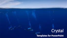  Presentation with scuba diving - Cool new presentation with scuba diving half and half backdrop and a navy blue colored foreground