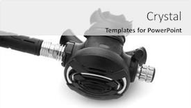  Presentation with scuba diving - Presentation enhanced with scuba-diving-regulator-second-stage background and a white colored foreground